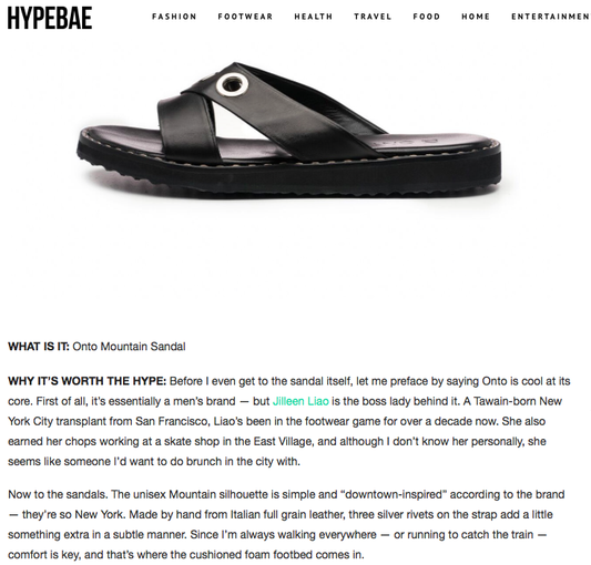 HYPEBAE EDITOR'S PICK: MOUNTAIN SANDAL